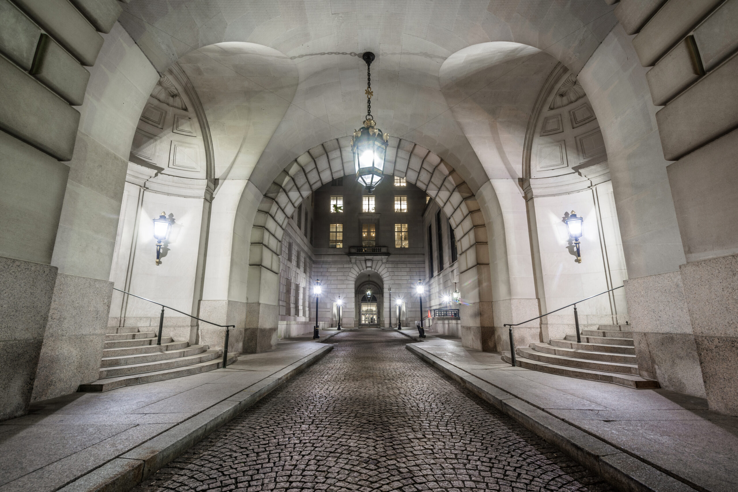 Exterior,Corridor,At,The,Ronald,Reagan,Building,And,International,Trade